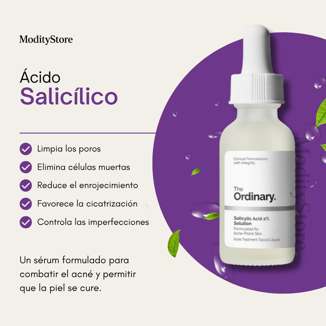 Kit The Ordinary Niacinamida 💧 + Ácido Hialurónico 🌿 + Ácido Salicílico ⚗️ + Regalo 🎁