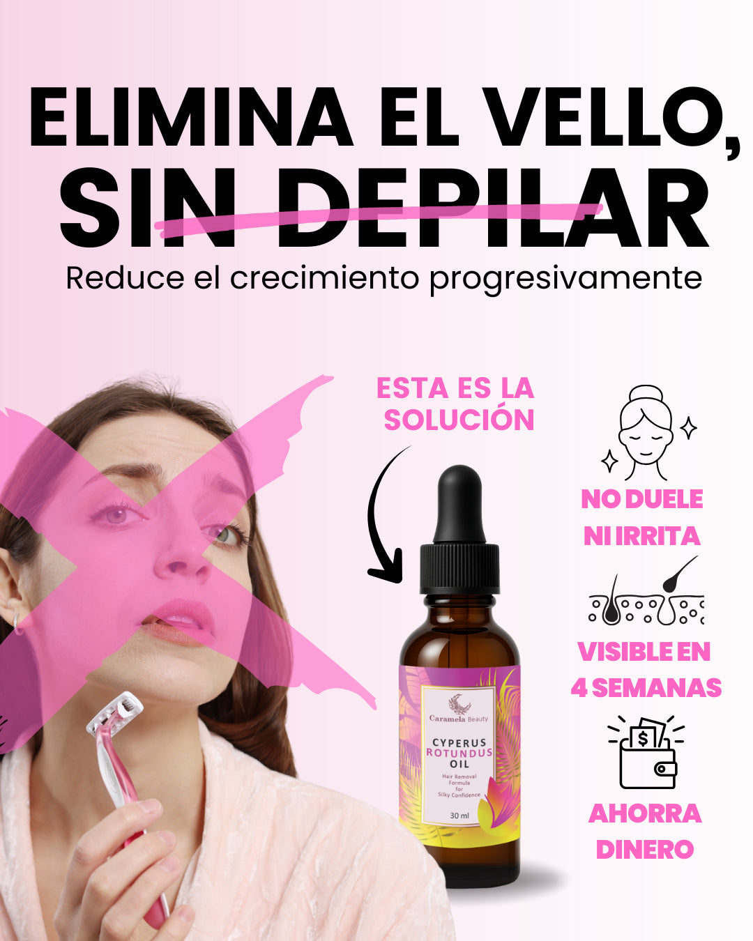 Serum natural 🌿 Reduce el crecimiento del vello corporal ¡YA NO TENDRÁS QUE DEPILARTE!✨ DESCUENTO BLACK FRIDAY