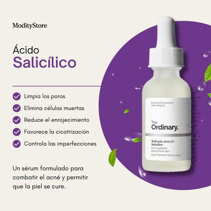 Kit The Ordinary Niacinamida 💧 + Ácido Hialurónico 🌿 + Ácido Salicílico ⚗️ + Regalo 🎁
