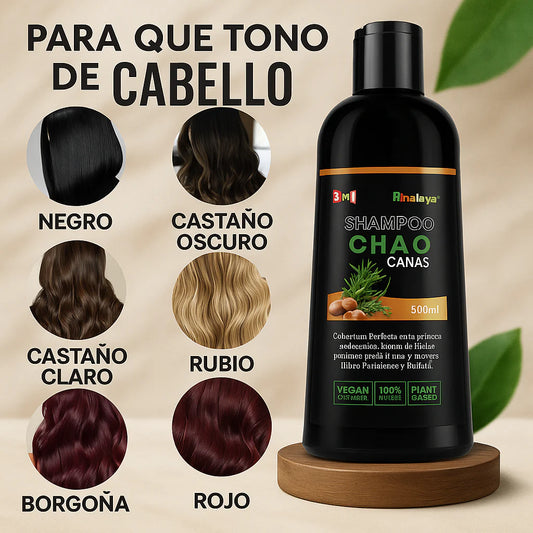 Shampoo CHAOCANAS®  – Adiós a las canas en solo 15 minutos ORIGINAL